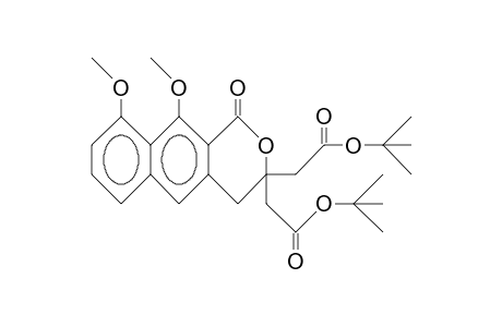 9,10-Dimethoxy-1-oxo-(1H)-naphtho(2,3-C)pyran 3,3-bis(acetic acid, tert-butyl ester)