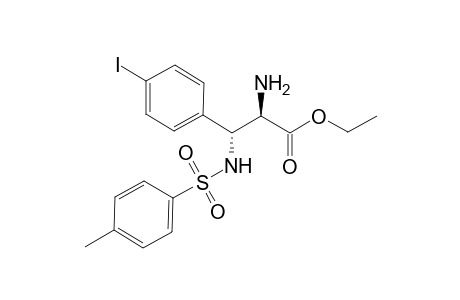 Ethyl (2R,3R)-2-amino-3-(N-tosylamino)-3-(4-iodophenyl)propionate