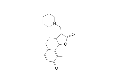 Naphtho[1,2-b]furane-2,8-dione, 2,3,3a,4,5,5a,8,9b-octahydro-5a,9-dimethyl-3-(3-methyl-1-piperidylmethyl)-