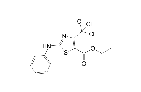 2-anilino-4-(trichloromethyl)-5-thiazolecarboxylic acid ethyl ester