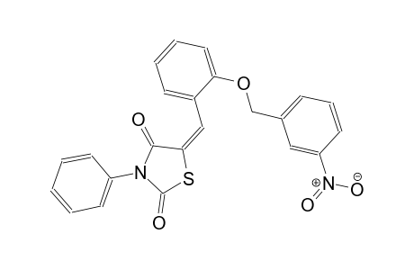 (5E)-5-{2-[(3-nitrobenzyl)oxy]benzylidene}-3-phenyl-1,3-thiazolidine-2,4-dione