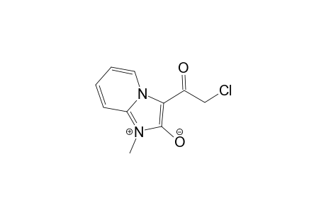 Imidazo[1,2-a]pyridin-2(3H)-one, 3-(chloroacetyl)-1,8a-dihydro-1-methyl-, meso-ionic didehydro deriv.