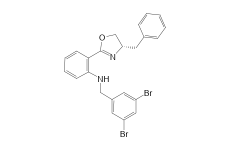 (S) 2-(4-Benzyl-4,5-dihydrooxazol-2-yl)-N-(3,5-dibromobenzyl)aniline
