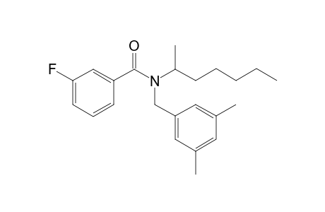 Benzamide, 3-fluoro-N-(3,5-dimethylbenzyl)-N-(hept-2-yl)-