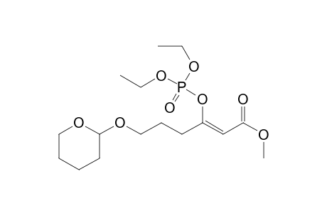 2-Hexenoic acid, 3-[(diethoxyphosphinyl)oxy]-6-[(tetrahydro-2H-pyran-2-yl)oxy]-, methyl ester, (Z)-