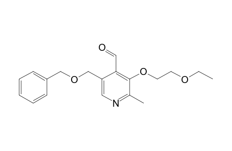 5-(Benzyloxymethyl)-3-(2-ethoxyethoxy)-2-methylpyridine-4-carboxaldehyde