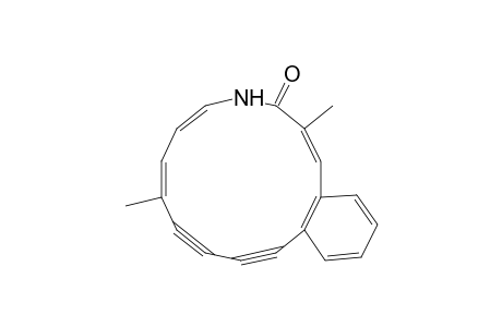 4-Benzazacyclotetradecin-3(4H)-one, 9,10,11,12-tetradehydro-2,8-dimethyl-, (E,E,Z)-