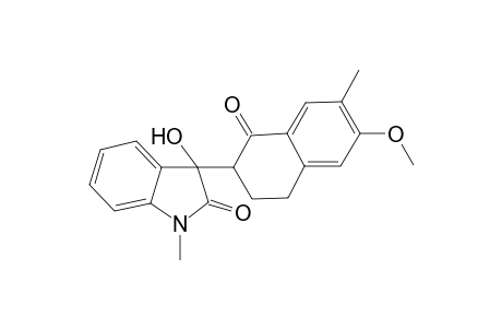 3-Hydroxy-3-(6-methoxy-7-methyl-1-oxo-1,2,3,4-tetrahydro-2-naphthalenyl)-1-methyl-1,3-dihydro-2H-indol-2-one