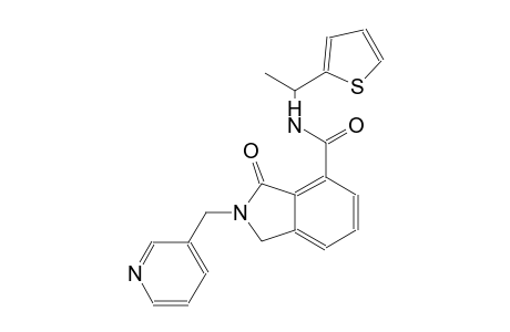 3-oxo-2-(3-pyridinylmethyl)-N-[1-(2-thienyl)ethyl]-4-isoindolinecarboxamide