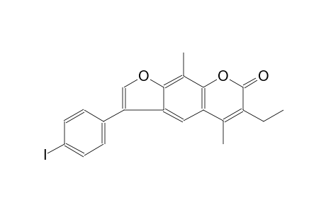 7H-furo[3,2-g][1]benzopyran-7-one, 6-ethyl-3-(4-iodophenyl)-5,9-dimethyl-