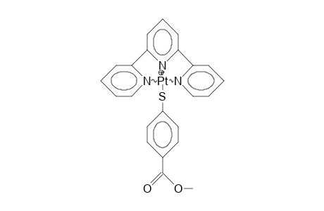 (4-Methoxycarbonyl-thiophenolato)-(2,2':6',2'-terpyridine)-platinum(ii) cation