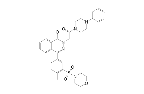 4-[4-methyl-3-(4-morpholinylsulfonyl)phenyl]-2-[2-oxo-2-(4-phenyl-1-piperazinyl)ethyl]-1(2H)-phthalazinone
