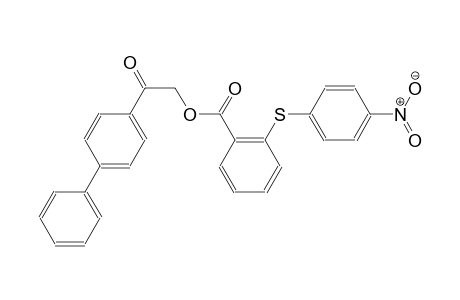 2-[1,1'-biphenyl]-4-yl-2-oxoethyl 2-[(4-nitrophenyl)sulfanyl]benzoate