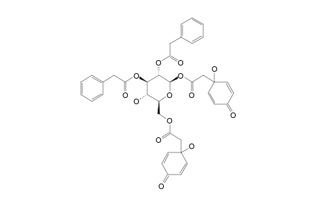 JACAGLABROSIDE_A;1,6-BIS-(1-HYDROXY-4-OXO-2,5-CYCLOHEXADIENE-1-ACETYL)-2,3-BIS-(BENZENEACETYL)-BETA-GLUCOPYRANOSIDE