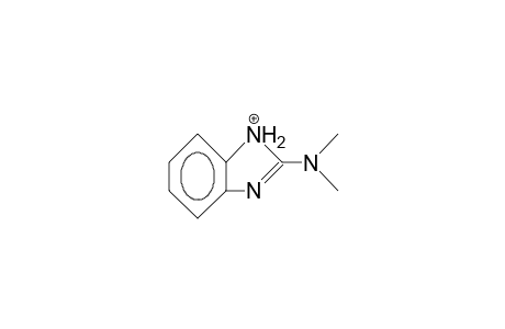 2-Dimethylamino-benzimidazolium cation