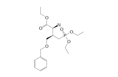 ETHYL-(2R,3S)-2-AMINO-3-BENZYLOXYMETHYL-4-(DIETHOXYPHOSPHORYL)-BUTANOATE
