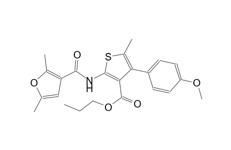 propyl 2-[(2,5-dimethyl-3-furoyl)amino]-4-(4-methoxyphenyl)-5-methyl-3-thiophenecarboxylate