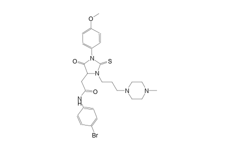 N-(4-bromophenyl)-2-{1-(4-methoxyphenyl)-3-[3-(4-methyl-1-piperazinyl)propyl]-5-oxo-2-thioxo-4-imidazolidinyl}acetamide