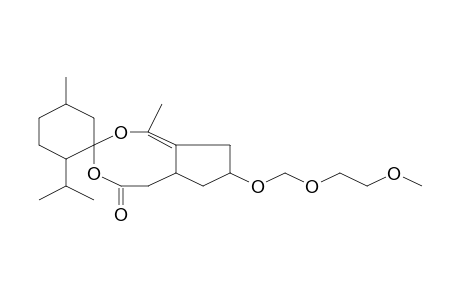 Spiro[3,5-dioxabicyclo[6.3.0]undec-1-en-6-one-4,2'-cyclohexane], 1'-isopropyl-2,4'-dimethyl-10-(2-methoxyethoxymethoxy)-