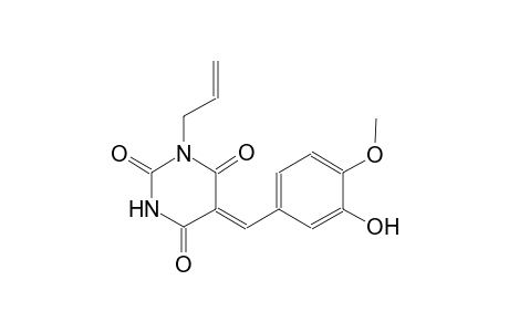 (5Z)-1-allyl-5-(3-hydroxy-4-methoxybenzylidene)-2,4,6(1H,3H,5H)-pyrimidinetrione