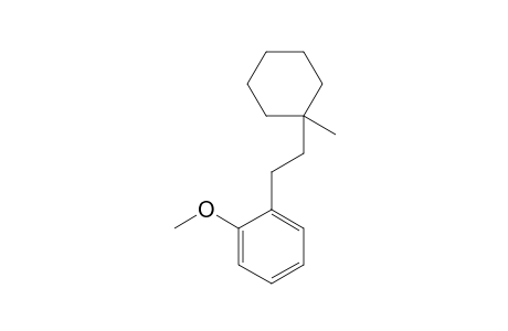 1-METHOXY-2-[2-(1-METHYLCYCLOHEXYL)-ETHYL]-BENZENE