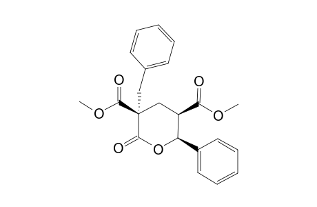 Dimethyl 3-benxyl-2-oxo-c-6-phenyltetrahydro-2H-pyran-r-3,c-5-dicarboxylate