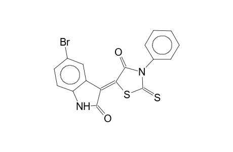 3-phenyl-5-(5-bromo-2-oxo-2,3-dihydro-1H-3-indolydene)-2-thioxo-1,3-thiazolidin-4-one