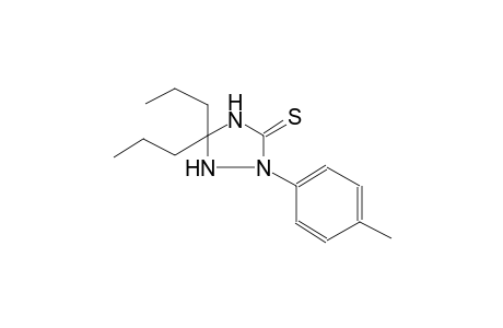 2-(4-methylphenyl)-5,5-dipropyl-1,2,4-triazolidine-3-thione
