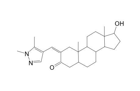 1H-Cyclopenta[a]phenanthren-3-one, 2-[(1,5-dimethyl-1H-pyrazol-4-yl)methylidene]tetradecahydro-17-hydroxy-10,13-dimethyl-
