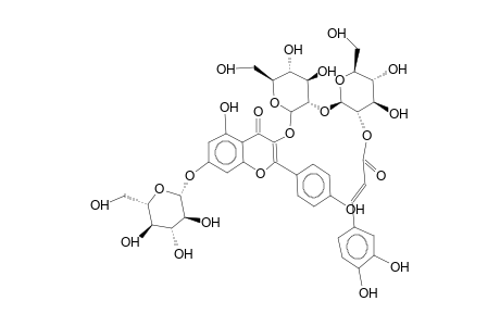 KAEMPFEROL-3-O-BETA-D-[2E-CAFFEOYL-BETA-D-GLUCOPYRANOSYL-(1->2)-GLUCOPYRANOSIDE]-7-O-BETA-D-GLUCOPYRANOSIDE