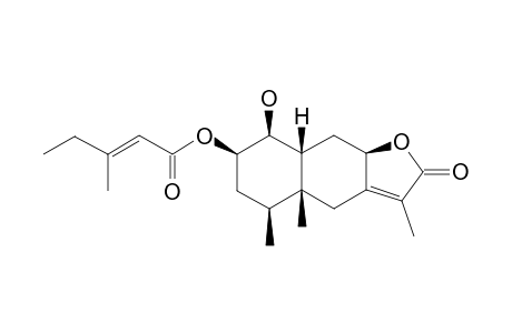 1-BETA-HYDROXY-2-BETA-METHYL-SENECIOYLOXYEREMOPHIL-7(11)-EN-8-BETA-(12)-OLIDE
