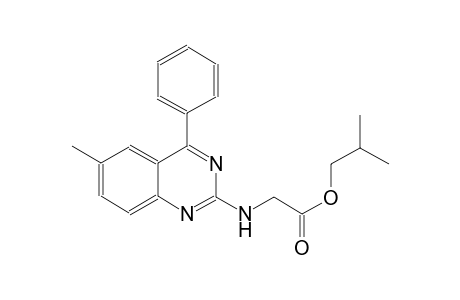 isobutyl [(6-methyl-4-phenyl-2-quinazolinyl)amino]acetate