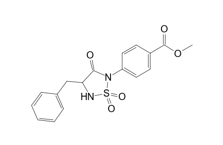 Methyl 4-[4'-(phenylmethyl)-1',1',3'-trioxo-1'-.lambda( 6).,2,5-thiadiazolan-2'-yl]-benzoate
