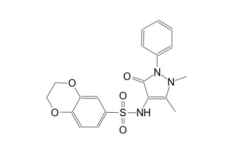 N-(1,5-dimethyl-3-oxo-2-phenyl-2,3-dihydro-1H-pyrazol-4-yl)-2,3-dihydro-1,4-benzodioxin-6-sulfonamide