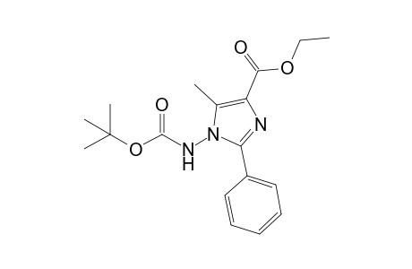 Ethyl1-[(tert-butoxycarbonyl)amino]-5-methyl-2-phenyl-1H-imidazole-4-carboxylate