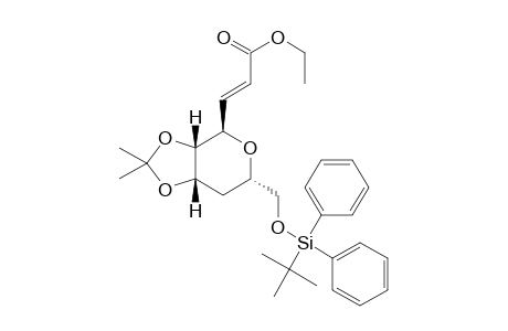 (E)-Ethyl 3-((3aS,4R,6S,7aS)-6-((tert-butyldiphenylsilyloxy)methyl)-2,2-dimethyl-tetrahydro-3aH-[1,3]dioxolo[4,5-c]pyran-4-yl)acrylate