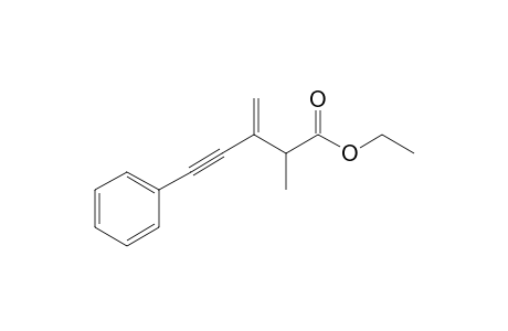 2-methyl-3-methylene-5-phenyl-4-pentynoic acid ethyl ester