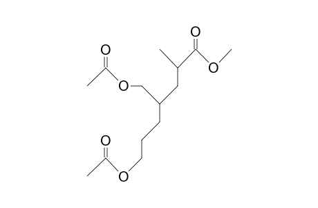 7-Acetoxy-4-acetoxymethyl-2-methyl-heptanoic acid, methyl ester