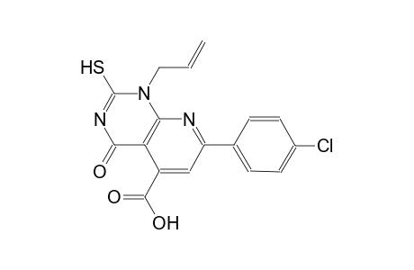 pyrido[2,3-d]pyrimidine-5-carboxylic acid, 7-(4-chlorophenyl)-1,4-dihydro-2-mercapto-4-oxo-1-(2-propenyl)-