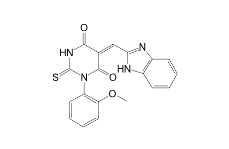 5-(1H-Benzoimidazol-2-ylmethylene)-1-(2-methoxy-phenyl)-2-thioxo-dihydro-pyrimidine-4,6-dione