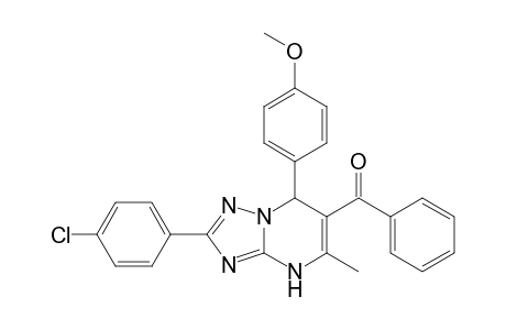 2-[(4-Chlorophenyl)-7-(4-methoxyphenyl)-5-methyl-4,7-dihydro-[1,2,4]triazolo[1,5-a]pyrimidin-6-yl]phenylmethanone