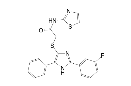 acetamide, 2-[[2-(3-fluorophenyl)-5-phenyl-1H-imidazol-4-yl]thio]-N-(2-thiazolyl)-