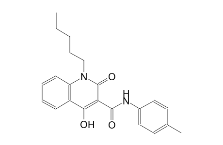 4-hydroxy-N-(4-methylphenyl)-2-oxo-1-pentyl-1,2-dihydro-3-quinolinecarboxamide