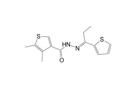 4,5-dimethyl-N'-[(E)-1-(2-thienyl)propylidene]-3-thiophenecarbohydrazide