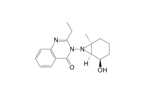 4(3H)-Quinazolinone, 2-ethyl-3-(5-hydroxy-1-methyl-7-azabicyclo[4.1.0]hept-7-yl)-, (1.alpha.,5.beta.,6.alpha.)-