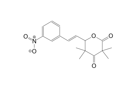 3,3,5,5-tetramethyl-6-[(E)-2-(3-nitrophenyl)ethenyl]dihydro-2H-pyran-2,4(3H)-dione