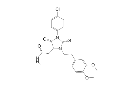 2-{1-(4-chlorophenyl)-3-[2-(3,4-dimethoxyphenyl)ethyl]-5-oxo-2-thioxo-4-imidazolidinyl}-N-methylacetamide