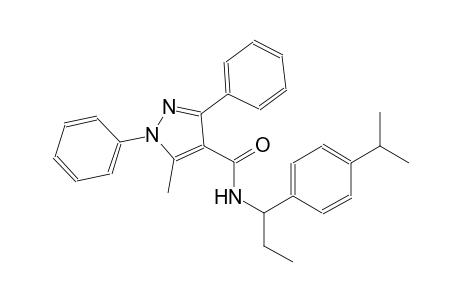 N-[1-(4-isopropylphenyl)propyl]-5-methyl-1,3-diphenyl-1H-pyrazole-4-carboxamide