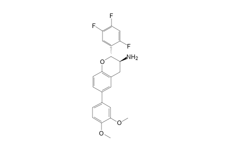 trans-6-(3,4-dimethoxyphenyl)-2-(2,4,5-trifluorophenyl)-3,4-dihydro-2H-chromene-3-amine