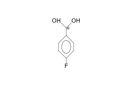 4-Fluoro-benzoic acid, cation